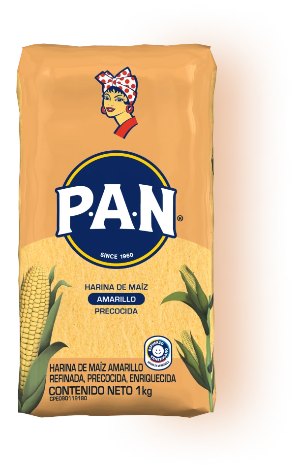 Fotografía de referencia: Harina P.A.N. · maíz amarillo