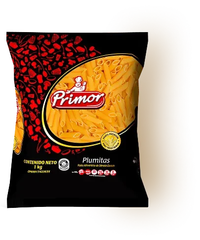 Fotografía de referencia: Pasta Primor · Plumitas
